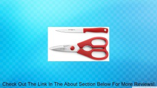 W�STHOF Silverpoint Colour 2 pc Utillity Knife & Shears Kitchen Set -8500R -RED Review