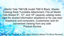 Martin Yale T6612B model T6612 Black, Master Catalog Rack Turntable Attachment, Fits all Martin Yale Master 6
