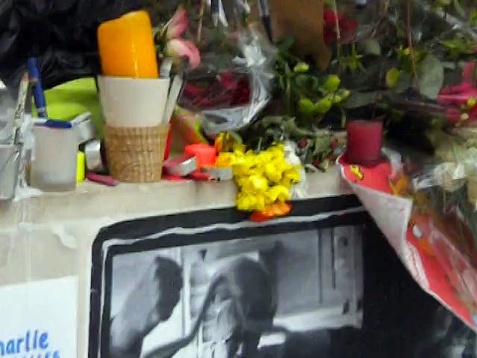 Non loin des locaux de "Charlie Hebdo"...