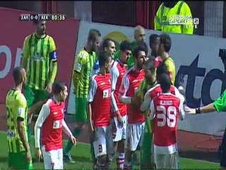 Νέα Σαλαμίνα-ΑΕΚ Η αποβολή του Λεόν 80'