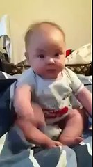 Cute baby plays dead!! heart emoticon heart emoticon