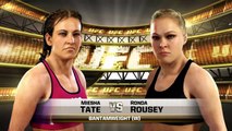 EA Sports UFC  Miesha Tate vs Ronda Rousey Playstation 4 HD Gameplay