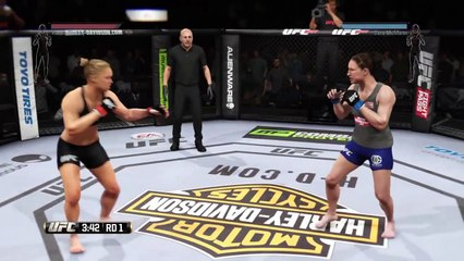 EA Sports UFC  Ronda Rousey vs Sara McMann Playstation 4 HD Gameplay