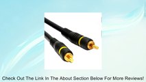 Premium 75 Ohm Digital Audio COAX Gold Plated RCA Phono Cable 2m (~6 feet) Review