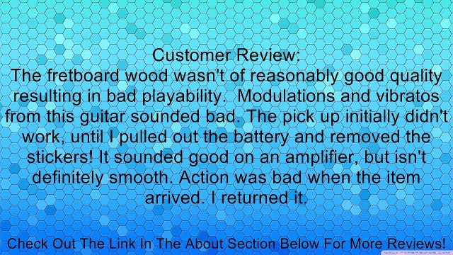 INDIANA Madison MAD-QTTB Acoustic-Electric Guitar - Tobacco Sunburst Review