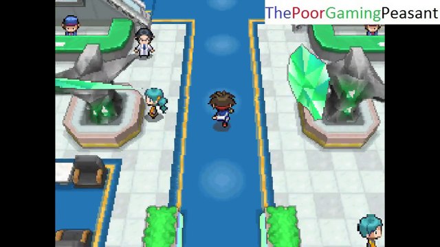 Viridian City Ground Type Pokemon Gym Leader Giovanni VS Ash In A Pokemon Volt White 2 Pokemon Battle / Match