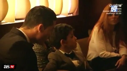 El hijo de Cristiano Ronaldo es fan de Messi