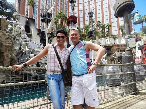 Die Fellas in Las Vegas mit Die Schlagerstars Hubert Fella und Matthias Mangiapane