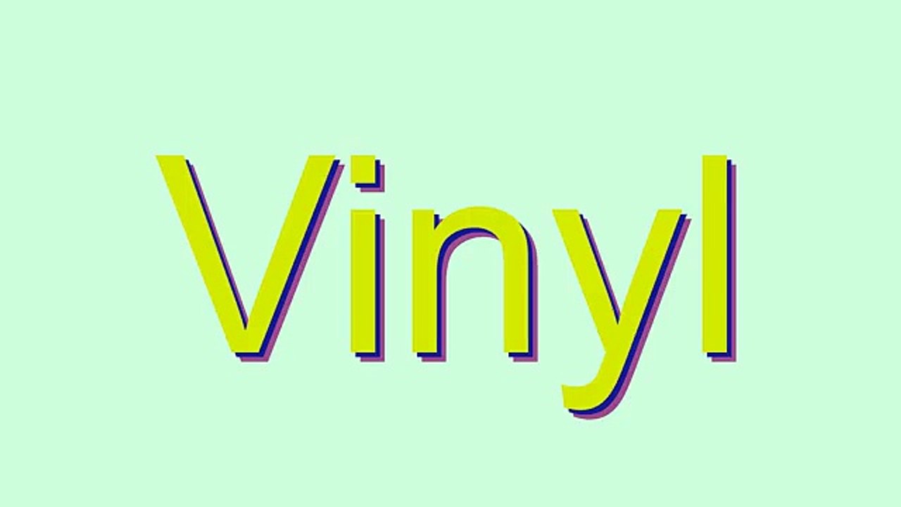 How to Pronounce Vinyl video Dailymotion