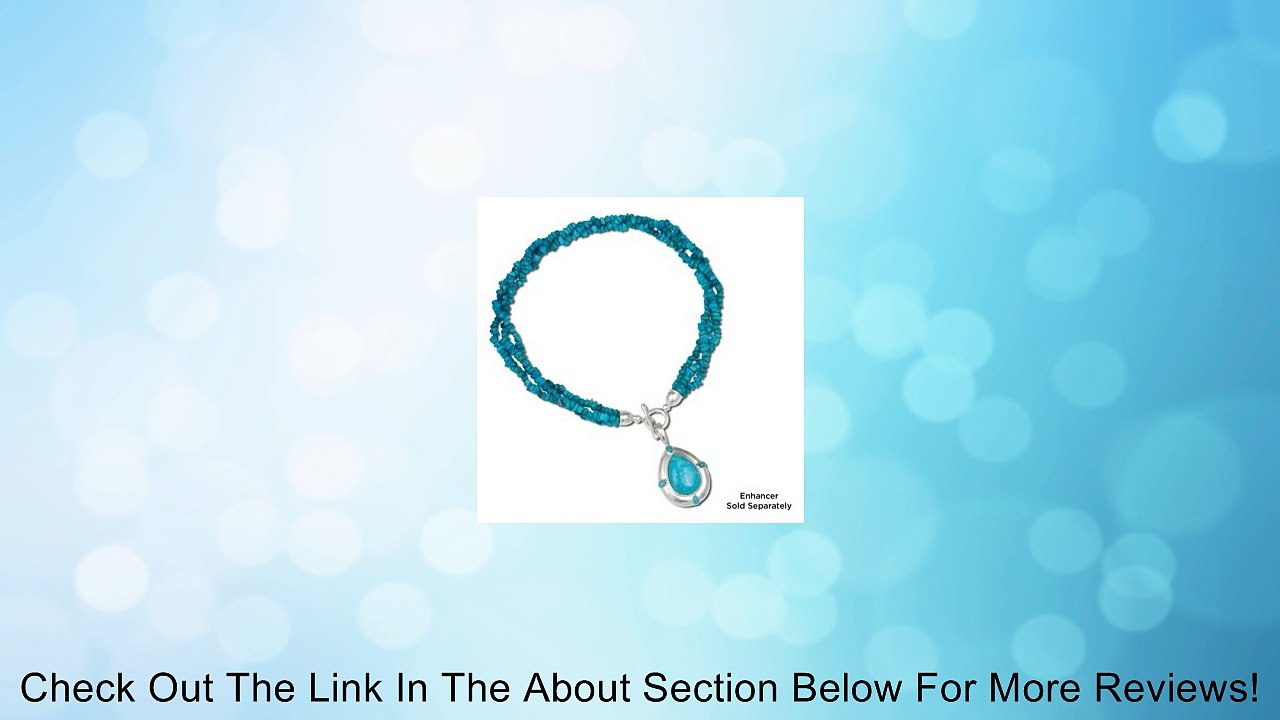 Sterling Silver Dark Blue Kingman Turquoise Triple Strand Torsade, 20 Inch Review