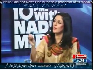 10PM With Nadia Mirza 14 January 2015 - News One