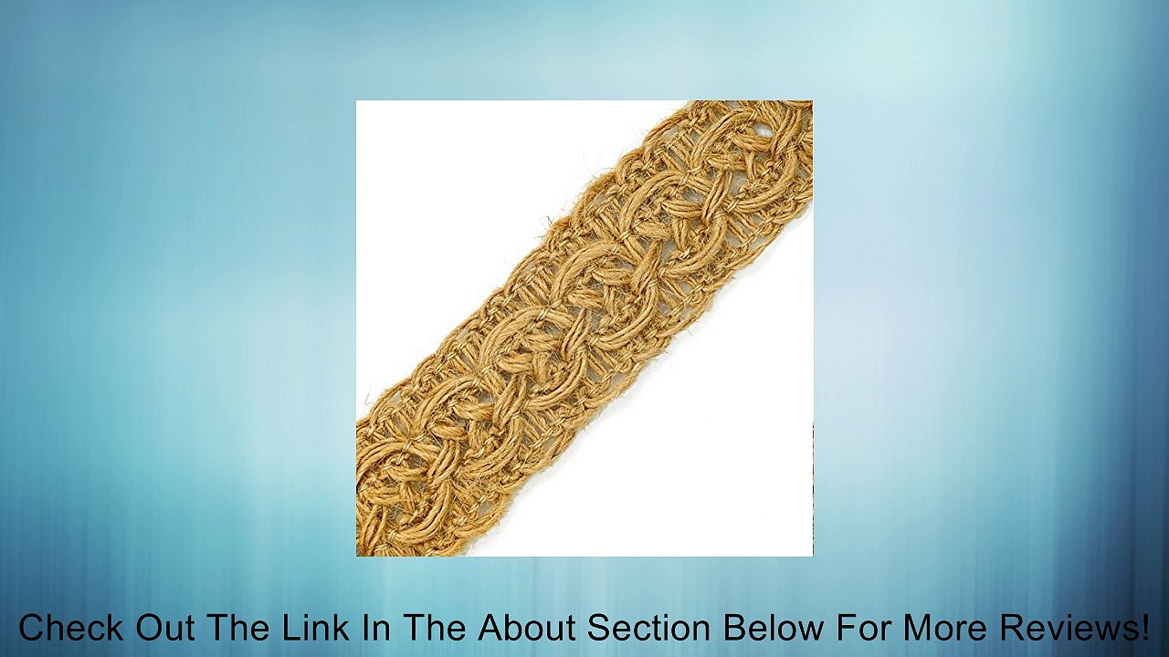 Natural Jute Braid Ribbon Trim by 1-yard, 1-1/4", ROI-M3011 Review