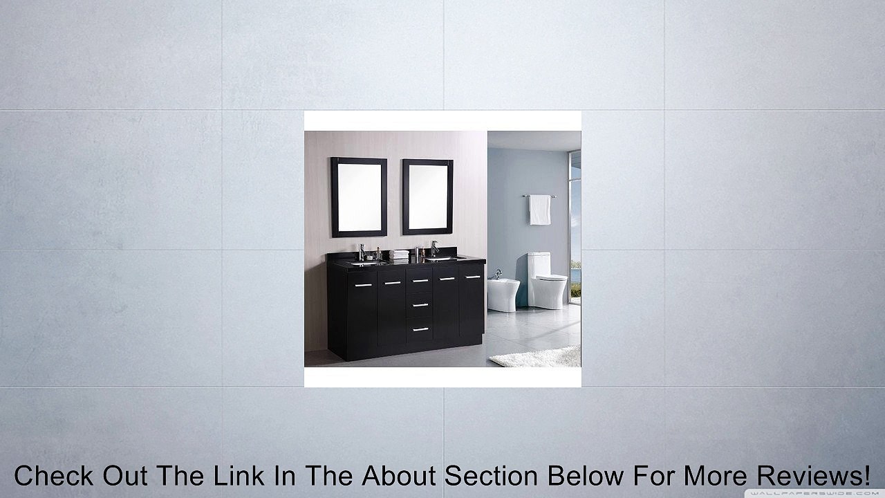 Design Element DEC305 Cosmo Espresso 60" Double Sink Vanity Set Review