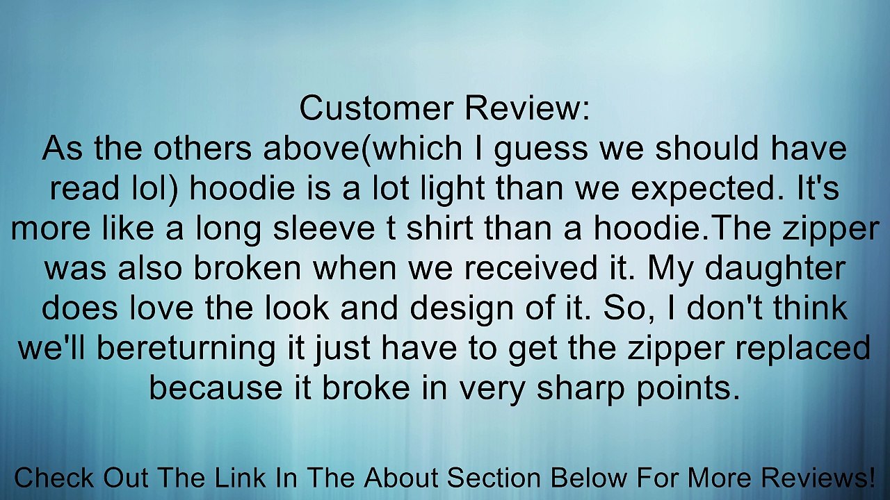 The Hunger Games District 12 Zip Up Hoodie Hooded Sweatshirt, Juniors Sizing ,Black ,Large Review