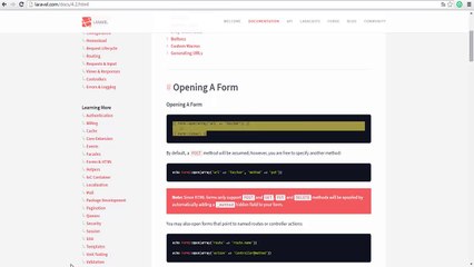 Create new forms in Laravel 4.2