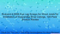Suspend-It 8856 Eye Lag Screws for Wood Joists for Installation of Suspended Drop Ceilings, 100-Pack Review
