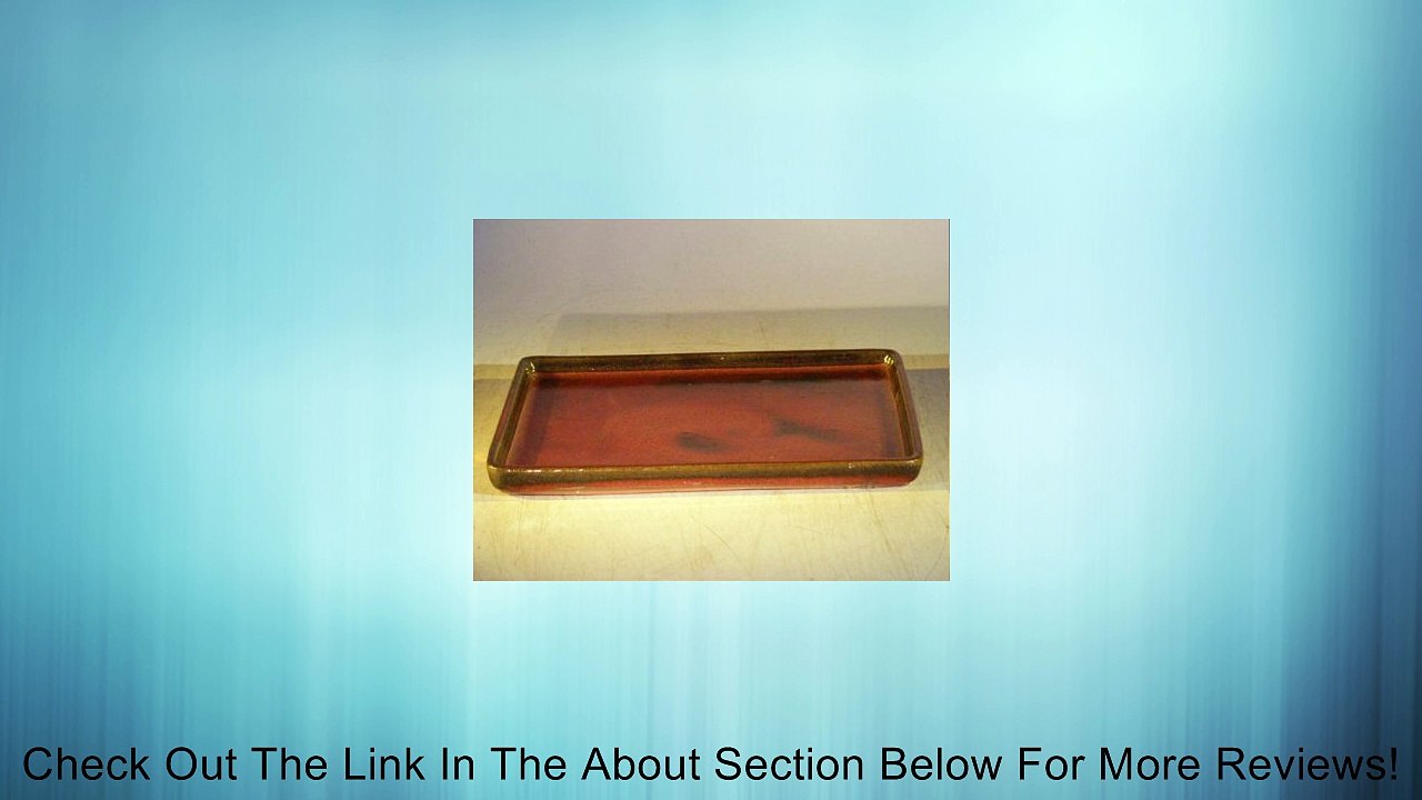 Bonsai Boy's Parisian Red Ceramic Humidity Drip Bonsai Tray - Rectangle 8 0 x 6 0 x 0 5 Review