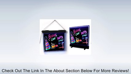 LED Writing Board Sign Changeable Message Sign Lighted Writable Menu Board Review