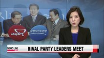 Rival party leaders meet to discuss pending issues