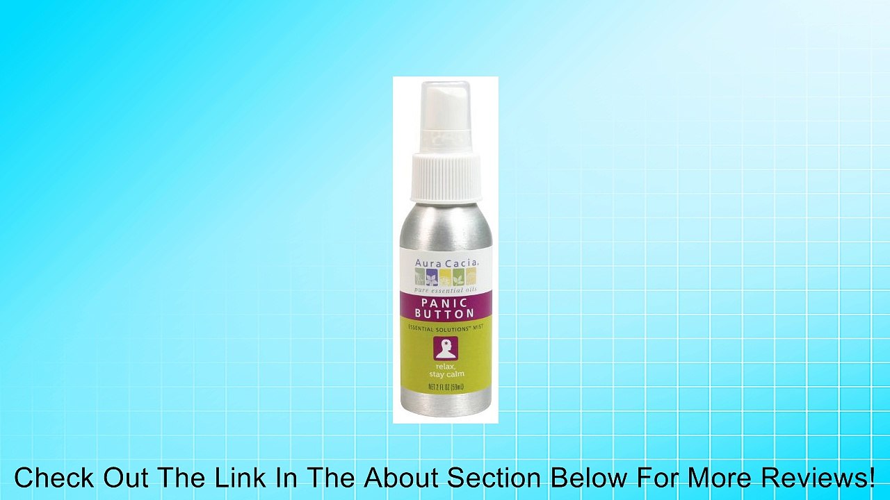 Aura Cacia Essential Solutions Mist, Panic Button, 2 Fluid Ounce Review