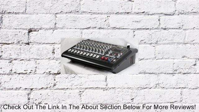 GTD Audio 10 Channal 1000Watt Professional Powered Mixer Amplifier (500w RMS / 2x250w RMS) Review