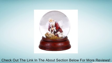 5" Joseph's Studio Kneeling Santa with Baby Jesus Christmas Snow Globe Glitterdome Review