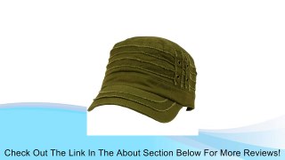 100% Cotton Light Summer Cool Military Cadet Castro Distress Hat Cap Olive 57cm Review
