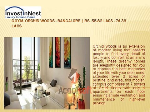 Goyal Orchid Woods Offers Modern Apartments in Bangalore