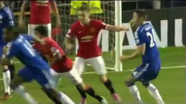 All Goals And Highlights Manchester United 1 1 Chelsea Premier League 2014 15
