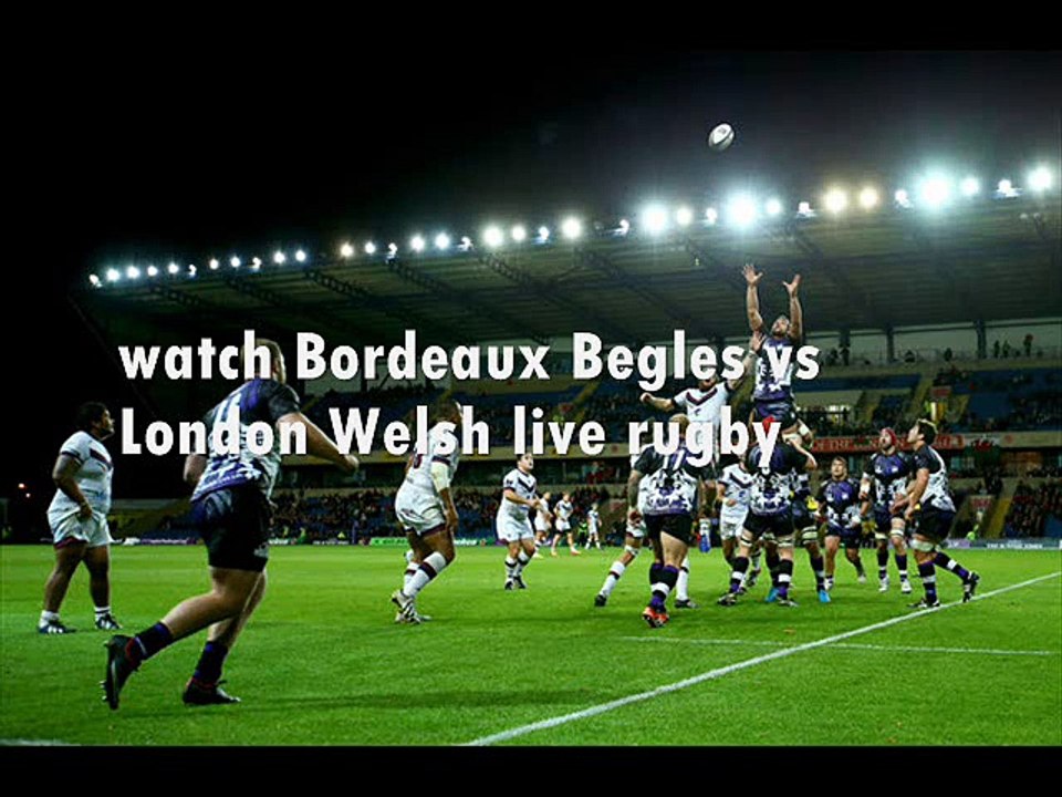 watch Welsh vs Bordeaux Begles European Challenge Cup