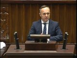 Poseł Artur Bramora - Wystąpienie z dnia 15 stycznia 2015 roku.