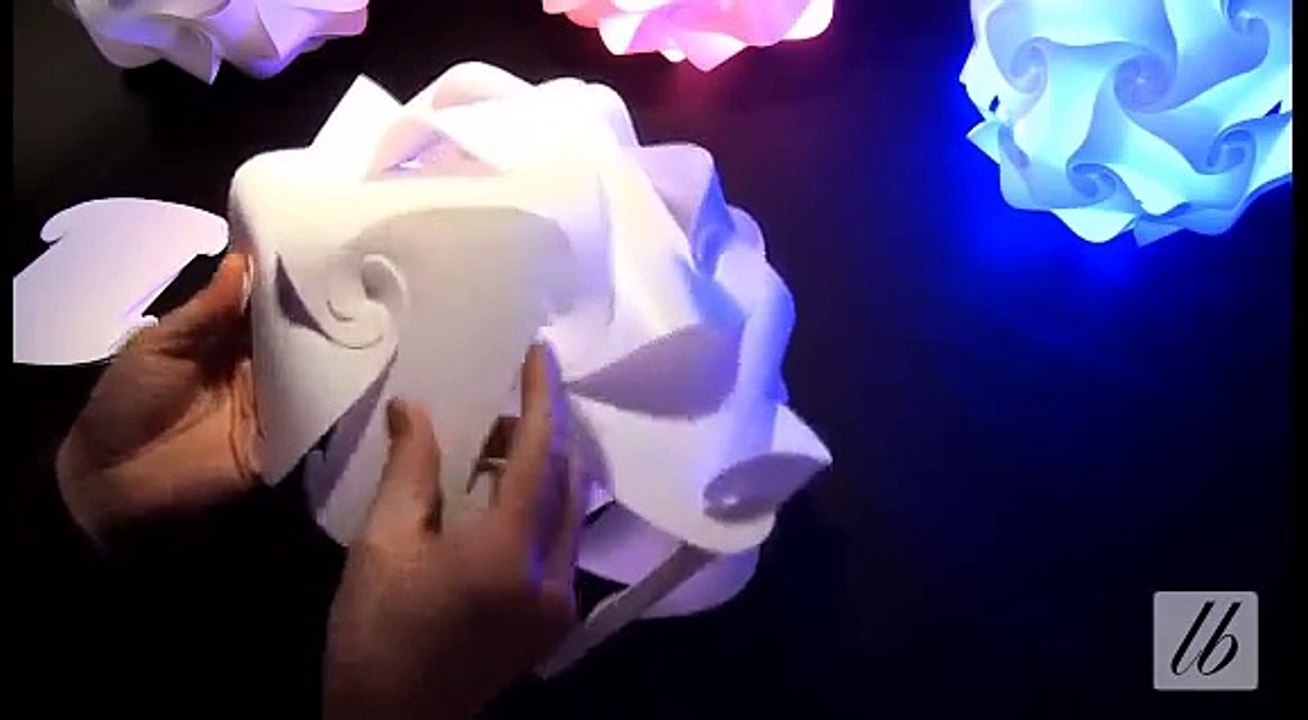 Round Shape Puzzle Lampshade Instructions