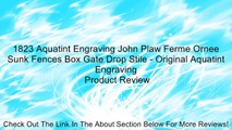 1823 Aquatint Engraving John Plaw Ferme Ornee Sunk Fences Box Gate Drop Stile - Original Aquatint Engraving Review
