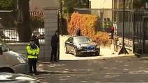 President Obama's car gets stuck