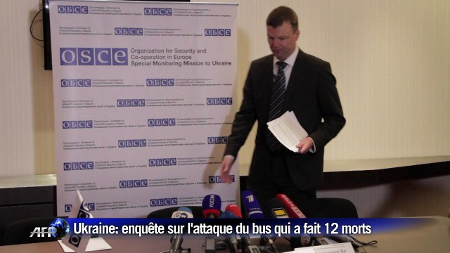 Ukraine: enquête sur l'attaque du bus qui a fait 12 morts