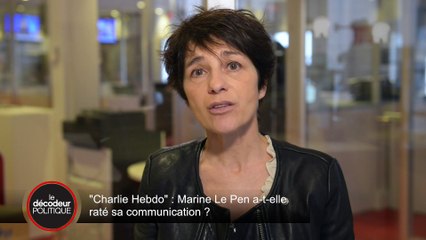 "Charlie Hebdo" : "Marine Le Pen n'a pas compris"
