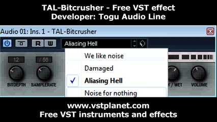Bitcrusher VST effect - vstplanet.com