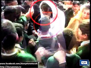 Peshawar  Students welcome Imran Khan