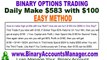 1 Hour 2 Hour 4 Hour Day End Binary Options Trading system