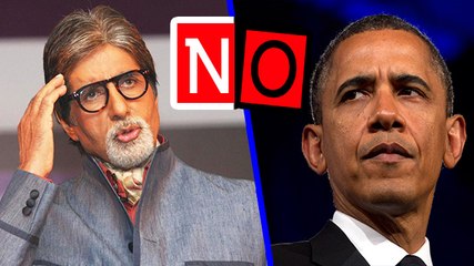 Amitabh Bachchan Says 'NO' To Barack Obama
