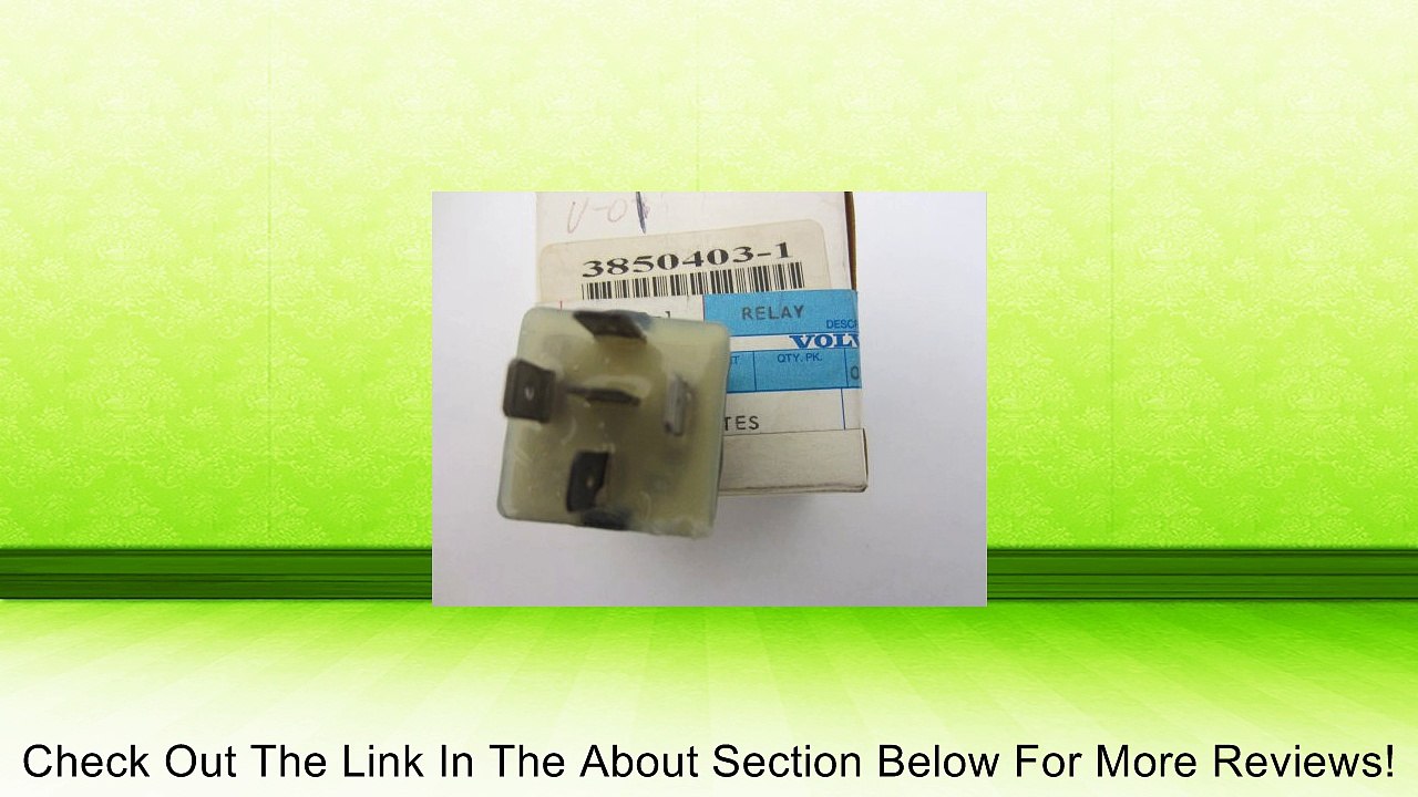 Volvo Penta/OMC Cobra OEM Electric Fuel Pump Relay Fuse 3857533, 3850403 Review