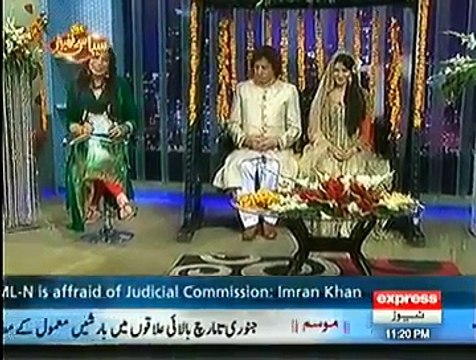 Syasi Theater Comedy Show on Express News – 12th January 2015 - Wasi Shah, Ali Abbass, Zariya