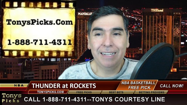 Houston Rockets vs. Oklahoma City Thunder Free Pick Prediction NBA Pro Basketball Odds Preview 1-15-2015