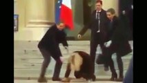 Danish Prime Minister Helle Thorning-Schmidt Falls In Paris