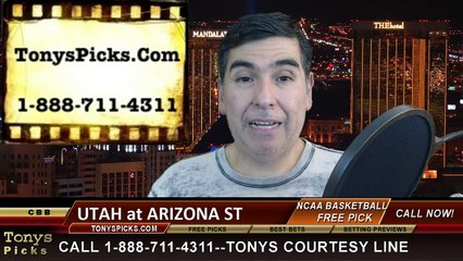 Arizona St Sun Devils vs. Utah Utes Free Pick Prediction NCAA College Basketball Odds Preview 1-15-2015