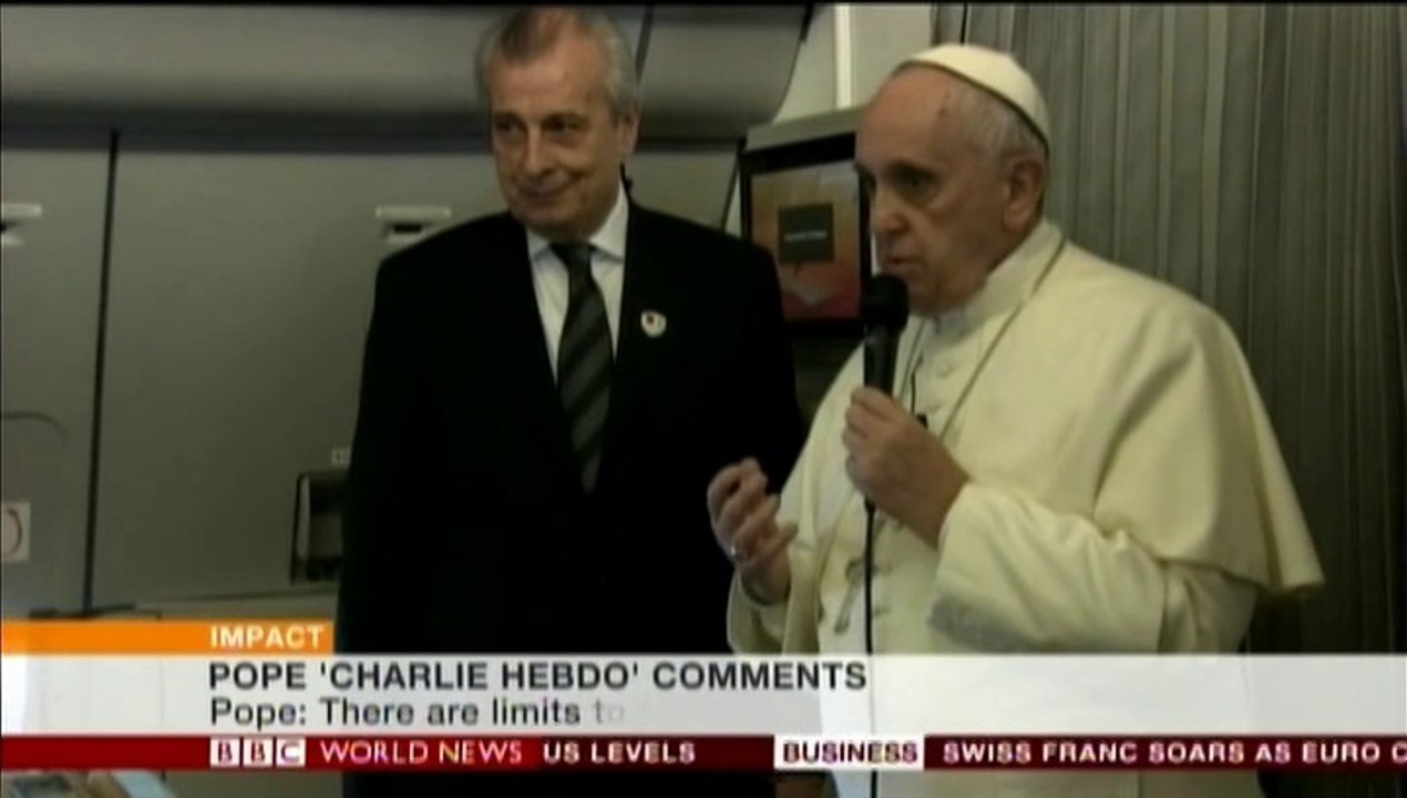 BBC パリ襲撃 - ローマ法王「宗教を茶化してはいけません」