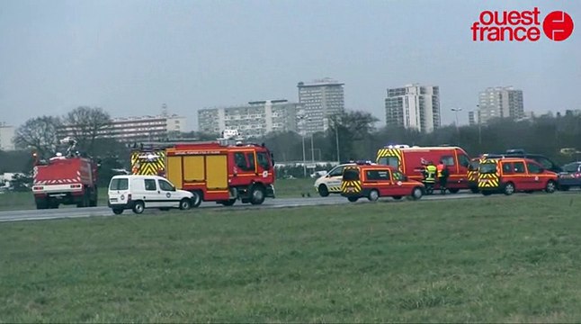 crash d'un avion de tourisme a l'aéroport de Rennes Saint-Jacques