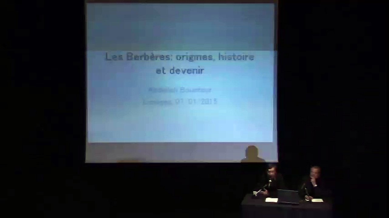 "Les Berbères: origine, histoire et devenir", par Abdellah Bounfour - 07/01/2015 - Bfm Limoges - Partie 1