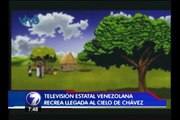 Recrean en Venezuela la llegada de Hugo Chávez al cielo