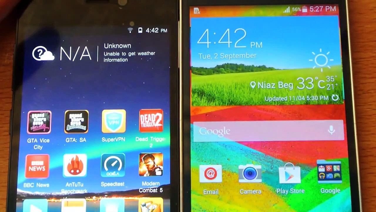 Samsung Galaxy S5 vs Qmobile Noir Z6 - Gionee Elife S5.5 - Review HD
